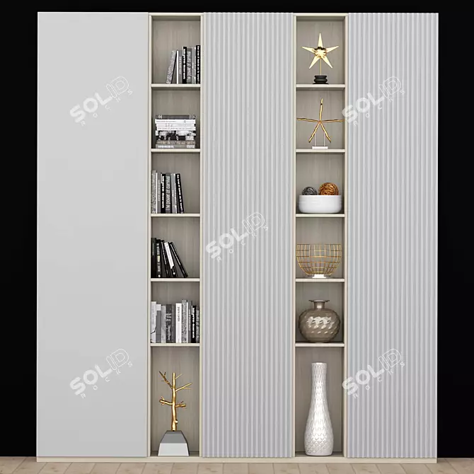 Spacious Wardrobe Furniture 3D model image 1