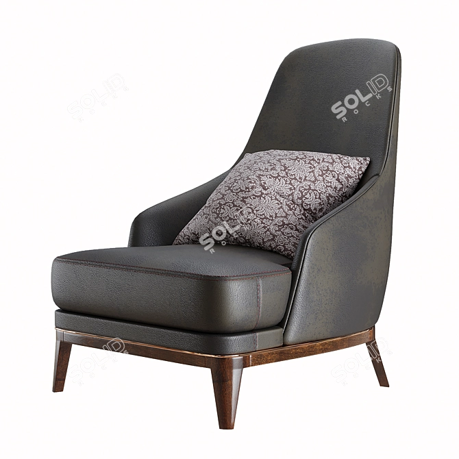 Modern Redd Armchair: Stylish and Comfortable 3D model image 1