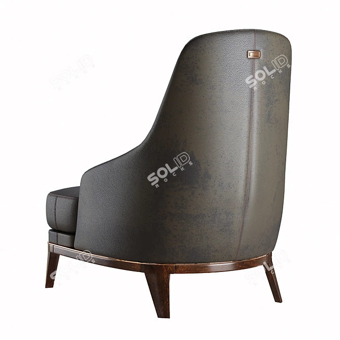 Modern Redd Armchair: Stylish and Comfortable 3D model image 3