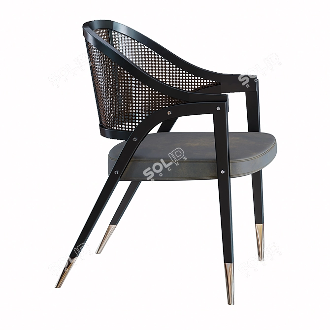 Sleek A-Frame Chair by Wormley 3D model image 1