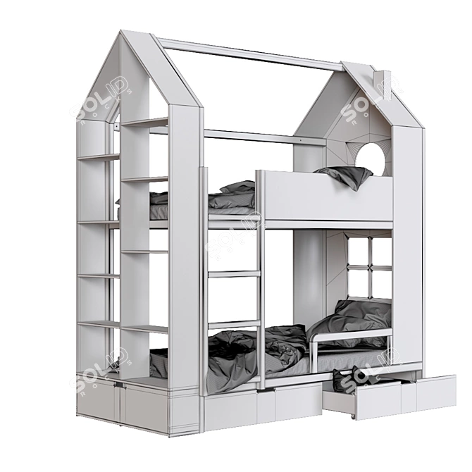 Mimirooms Di-di Bunk Bed 3D model image 7