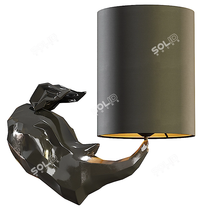 Contemporary Rhino Wall Lamp by Maytoni 3D model image 1