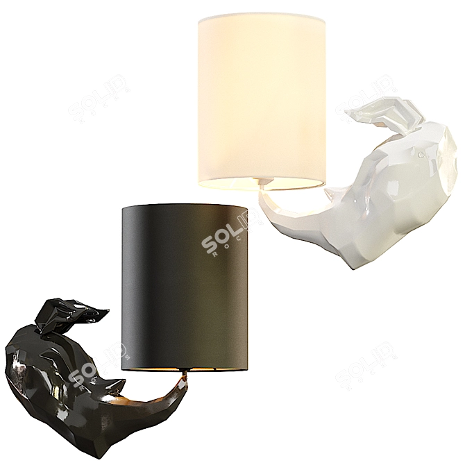 Contemporary Rhino Wall Lamp by Maytoni 3D model image 2