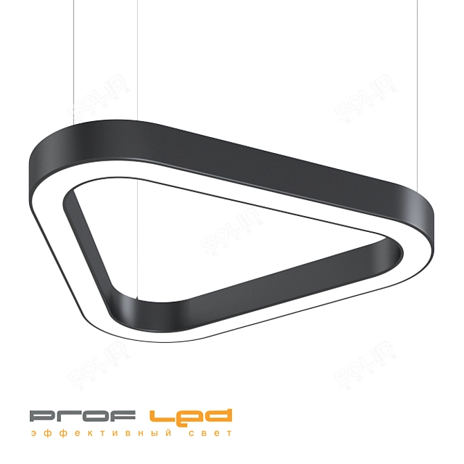 PARUS C - Triangular Perimeter-Lit Luminaire 3D model image 1