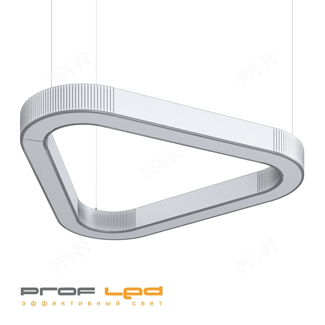 PARUS C - Triangular Perimeter-Lit Luminaire 3D model image 2