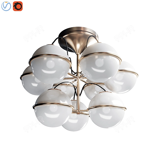 Modern Ceiling Lamp Nerano 3D model image 1