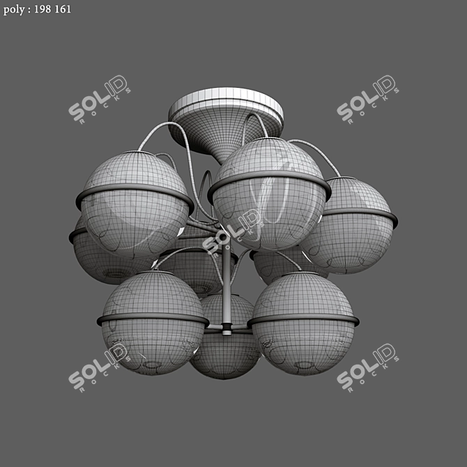 Modern Ceiling Lamp Nerano 3D model image 2