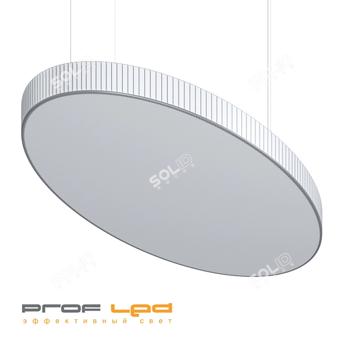 Elegant Oval LED Light 3D model image 2