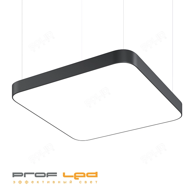 LATA C: Sleek Square LED Light 3D model image 1