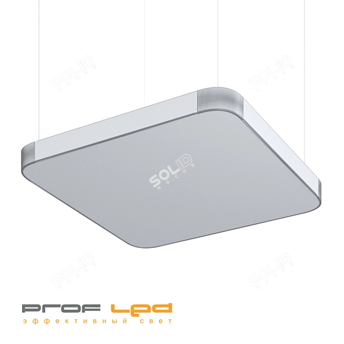 LATA C: Sleek Square LED Light 3D model image 2