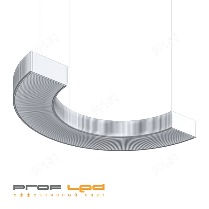 Elegant Half Halo Pendant 3D model image 2