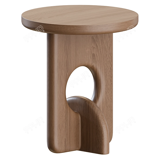 Sleek Piston Side Table 3D model image 8