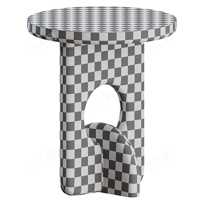 Sleek Piston Side Table 3D model image 9