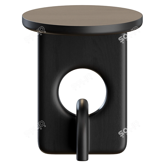 Sleek Piston Side Table 3D model image 11