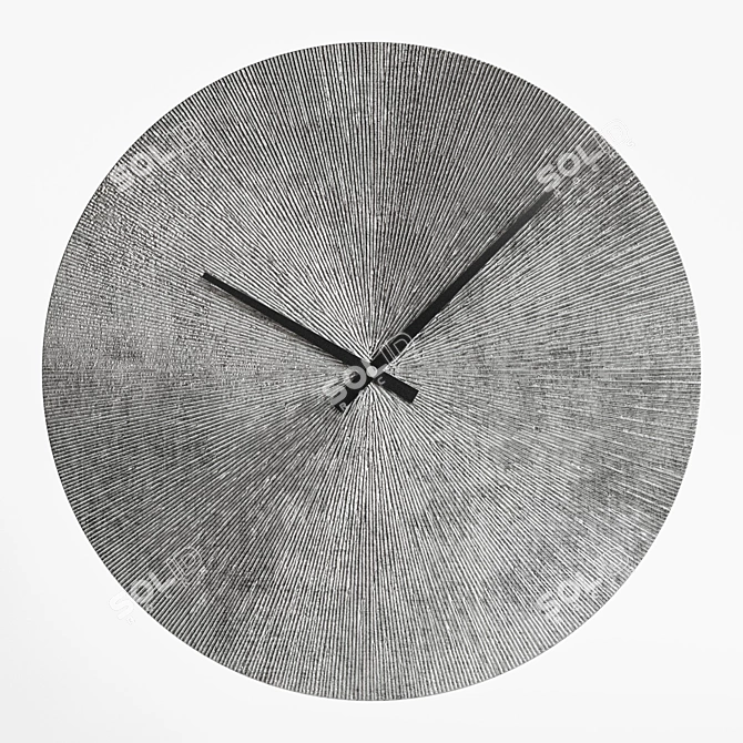 Elegant Starburst Wall Clock 3D model image 9