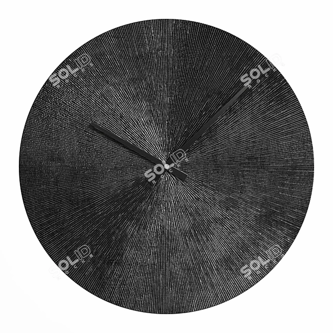 Elegant Starburst Wall Clock 3D model image 10