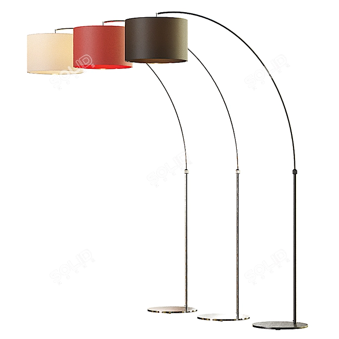 Modern Floor Lamp with Stylish Design - Maytoni Nevada 3D model image 2