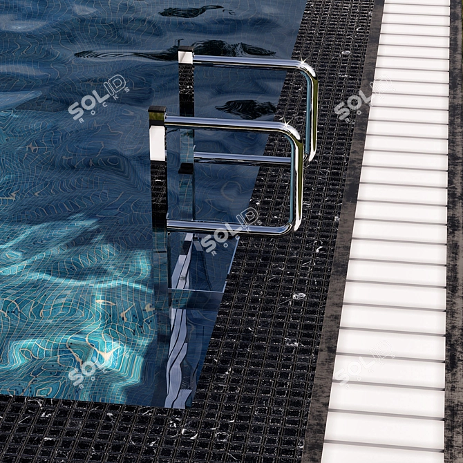 Luxury Pool Oasis: Pool No21 3D model image 3