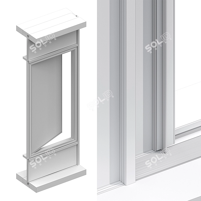 Schuco Exterior Sliding System Set 3D model image 7