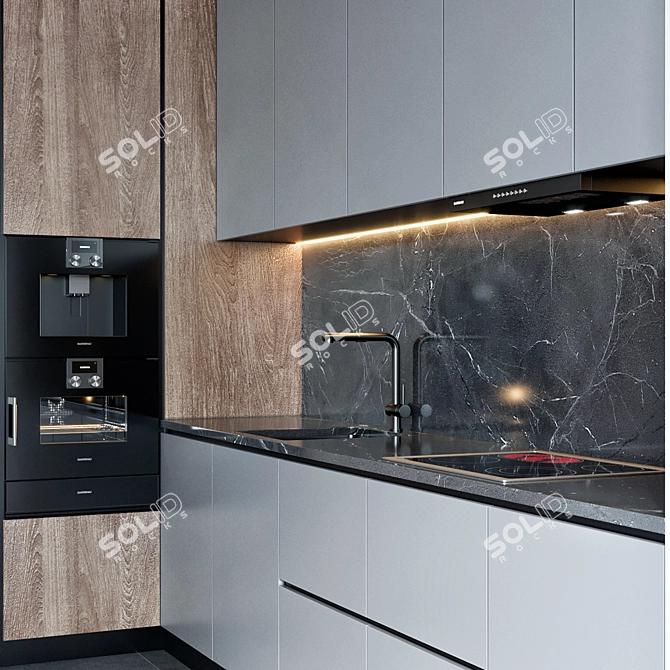 Gaggenau Kitchen Appliance Set 3D model image 3