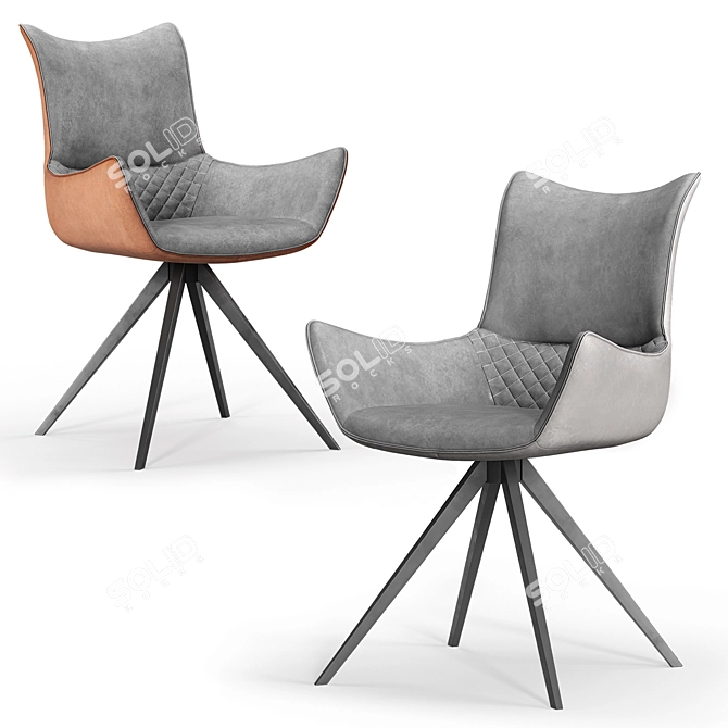 Modern Jess Chair: Sleek and Stylish 3D model image 2