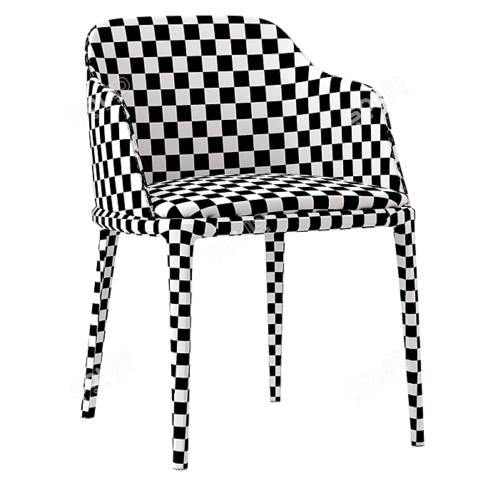 Elegant Poliform Grace Chair 3D model image 4