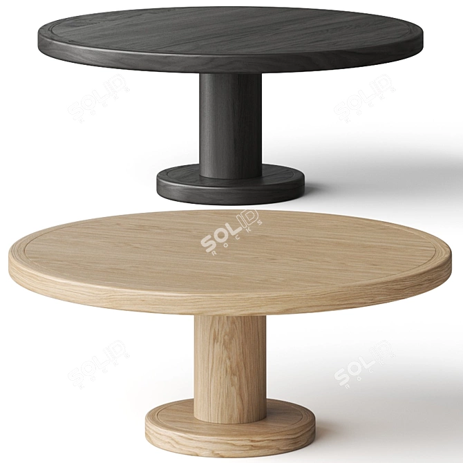  Stylish Kirsi Round Coffee Tables 3D model image 1