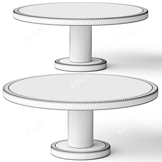  Stylish Kirsi Round Coffee Tables 3D model image 2