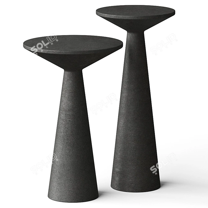  Elegant Raven Side Tables: Ideal for any Space 3D model image 1