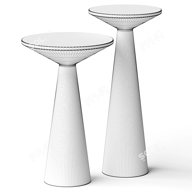  Elegant Raven Side Tables: Ideal for any Space 3D model image 2