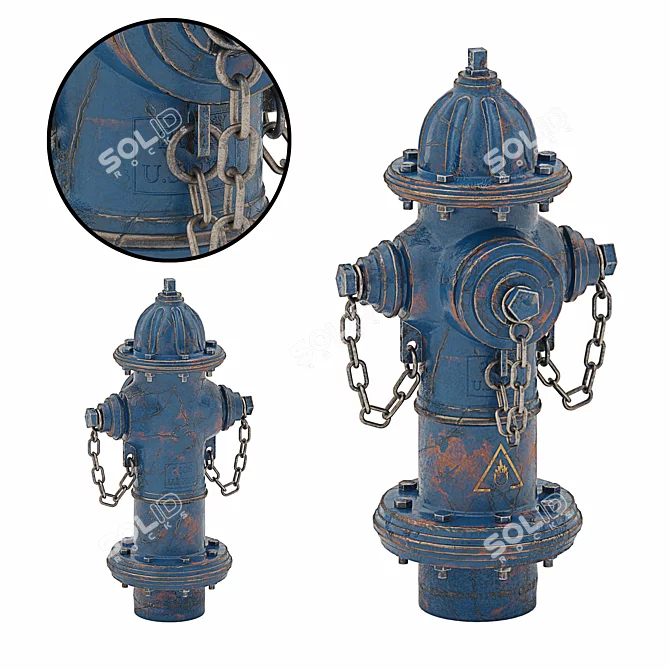 Authentic Fire Hydrant: Realistic 3D Model 3D model image 5