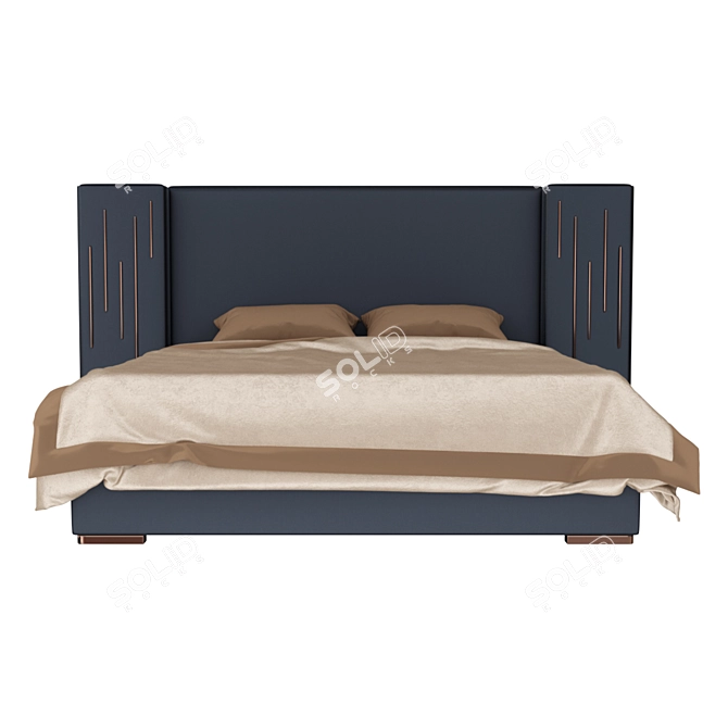 Elise Modern Bed 3D model image 2
