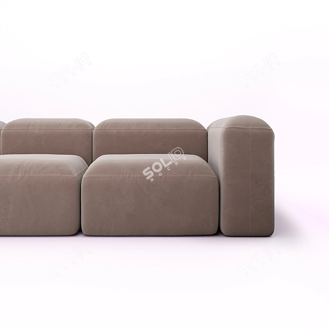 Pishka 4: Modular Sofa for Ultimate Comfort 3D model image 3