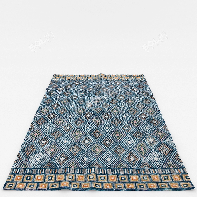 Versatile Set of 6 Rugs 3D model image 6