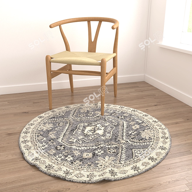 Versatile Rug Set: 8 Designs & Multiple Rendering Options 3D model image 2