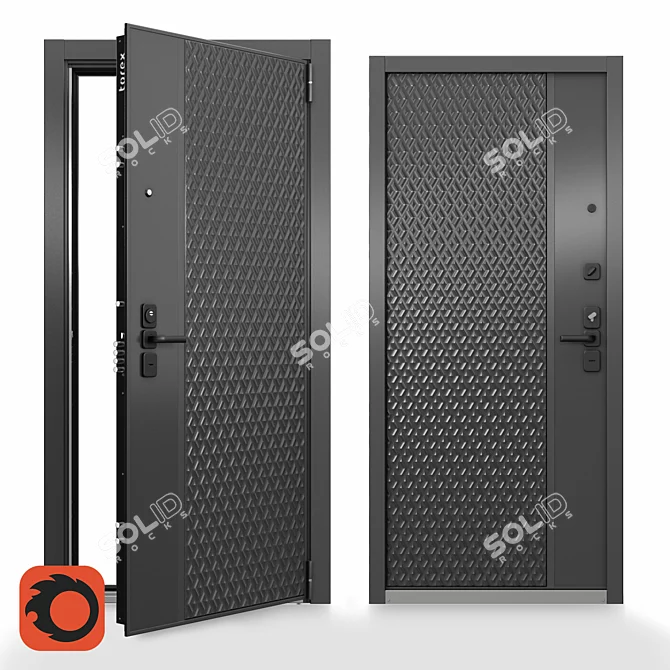 ОМ Torex Ultimatum UD-4: Digitally Dynamic Door Design 3D model image 1