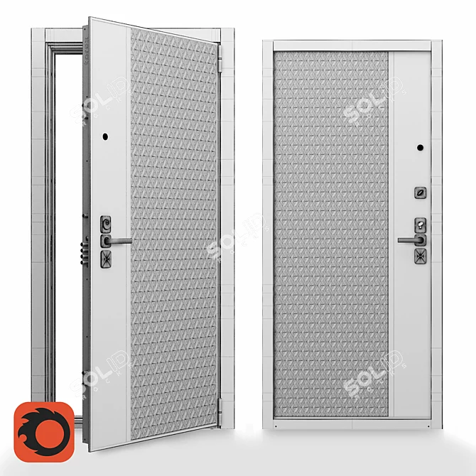 ОМ Torex Ultimatum UD-4: Digitally Dynamic Door Design 3D model image 3