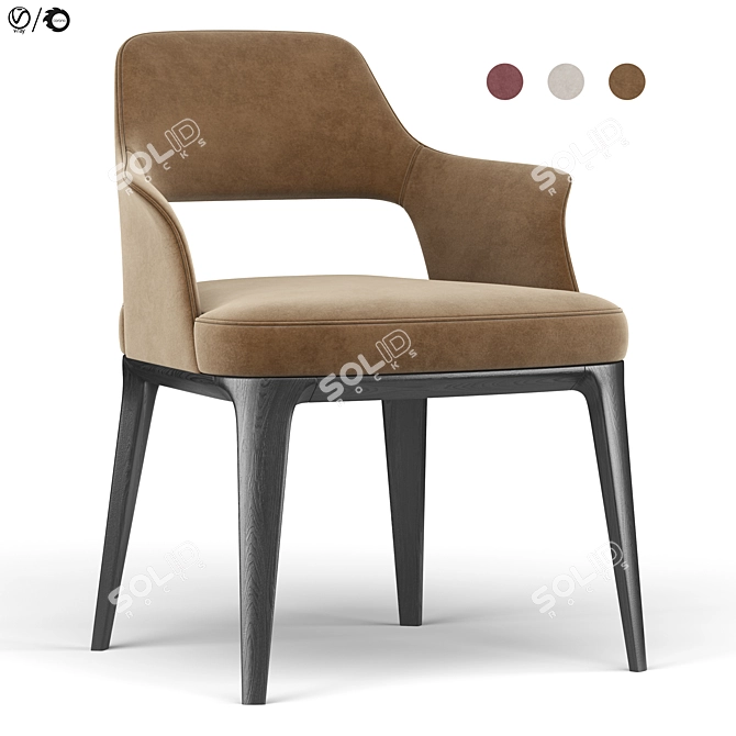 Sophie Lite Chair: Elegant and Ergonomic Furniture 3D model image 1