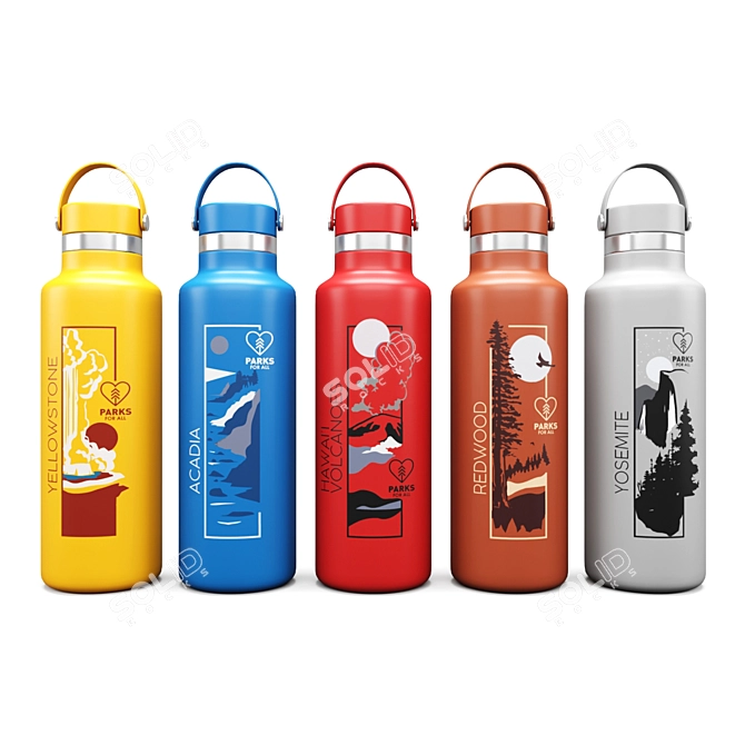 National Park Hydro Flask 3D model image 1