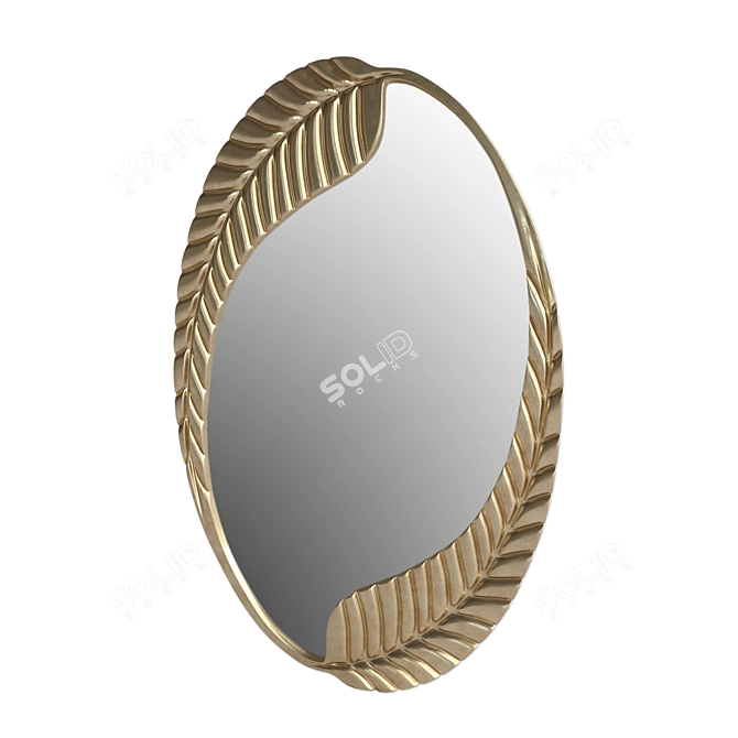 Sleek STL File Mirror 3D model image 3