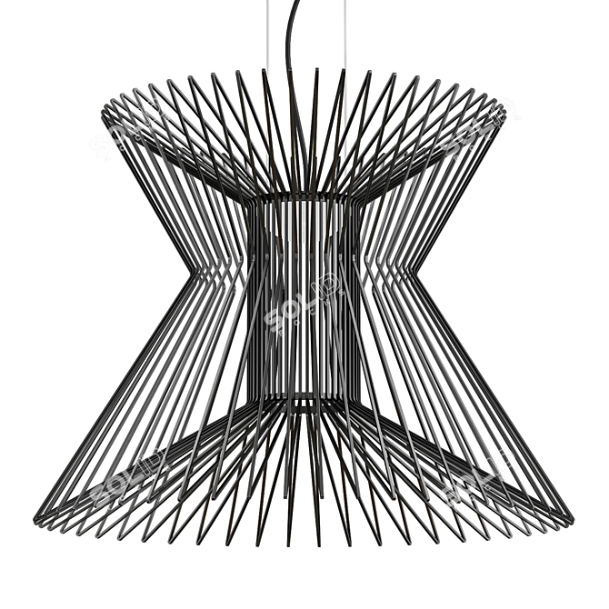 Syrma LED Pendant: Modern Millimeter Beauty 3D model image 2