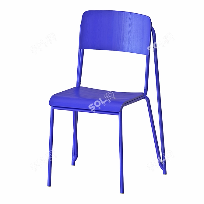 Hay Pyramid Table and Chairs Set 3D model image 3