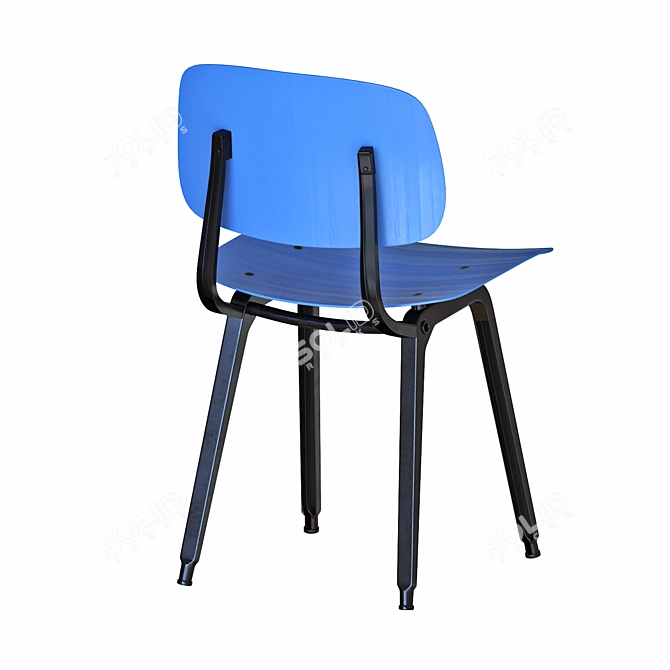 Hay Pyramid Table and Chairs Set 3D model image 5