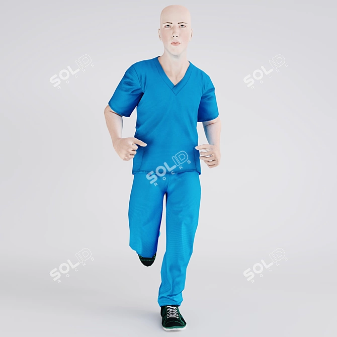 Modern Millimeter Human 3D Model 3D model image 2