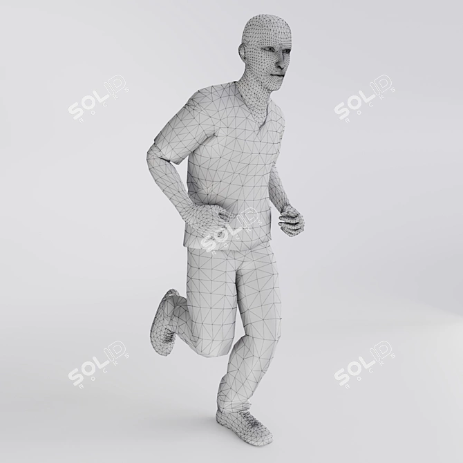 Modern Millimeter Human 3D Model 3D model image 4