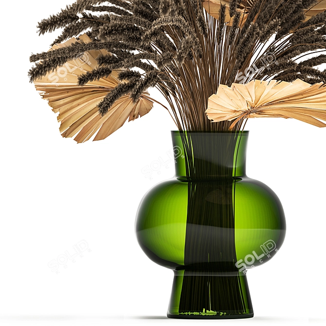 Rustic Reed Bouquet 3D model image 3