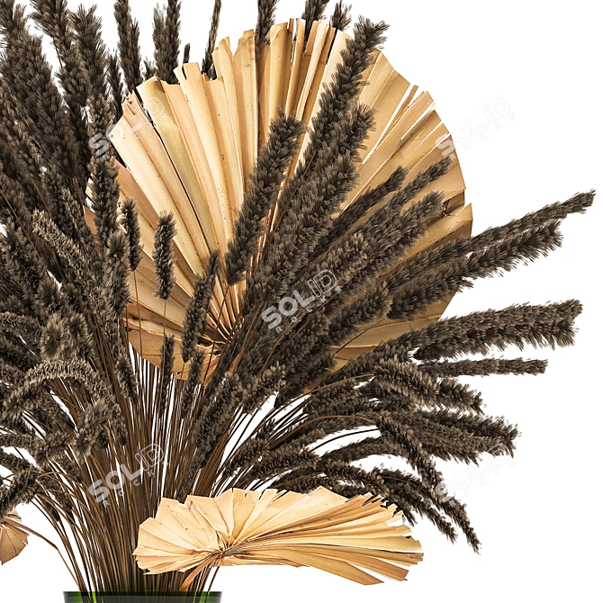 Rustic Reed Bouquet 3D model image 4