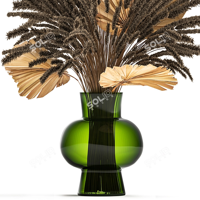 Rustic Reed Bouquet 3D model image 5