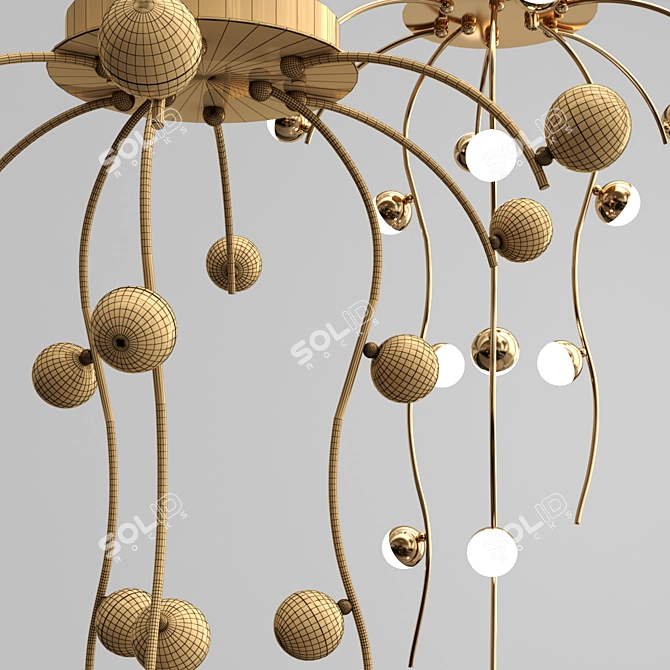 Elegant Spherical Chandelier – ADELAIDA 3D model image 3