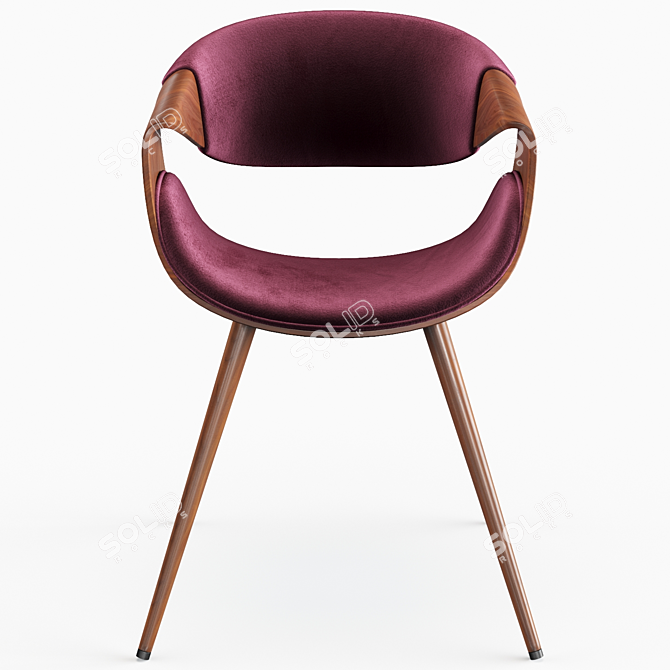 Elegant Eshal Armchair: Modern Comfort 3D model image 4